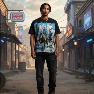 Godspeed we are Brothers Black short-sleeved shirt